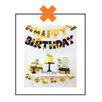 Papieren slinger Happy Birthday Graafmachines
